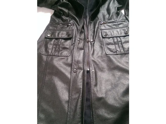 Balmain Abrigos, Ropa de calle Negro 