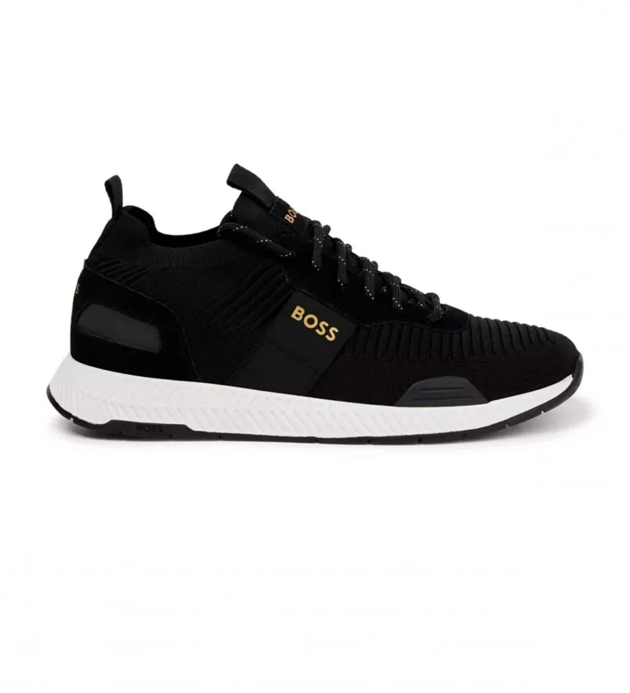 BOSS ZAPATILLAS DEPORTIVAS CALCETÍN NEGRO