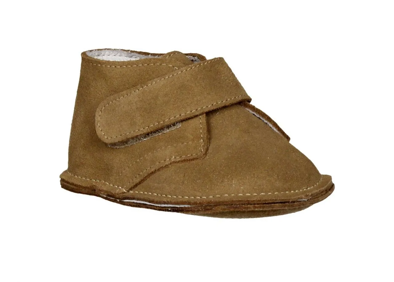 Bota Velcro Serraje Taupe