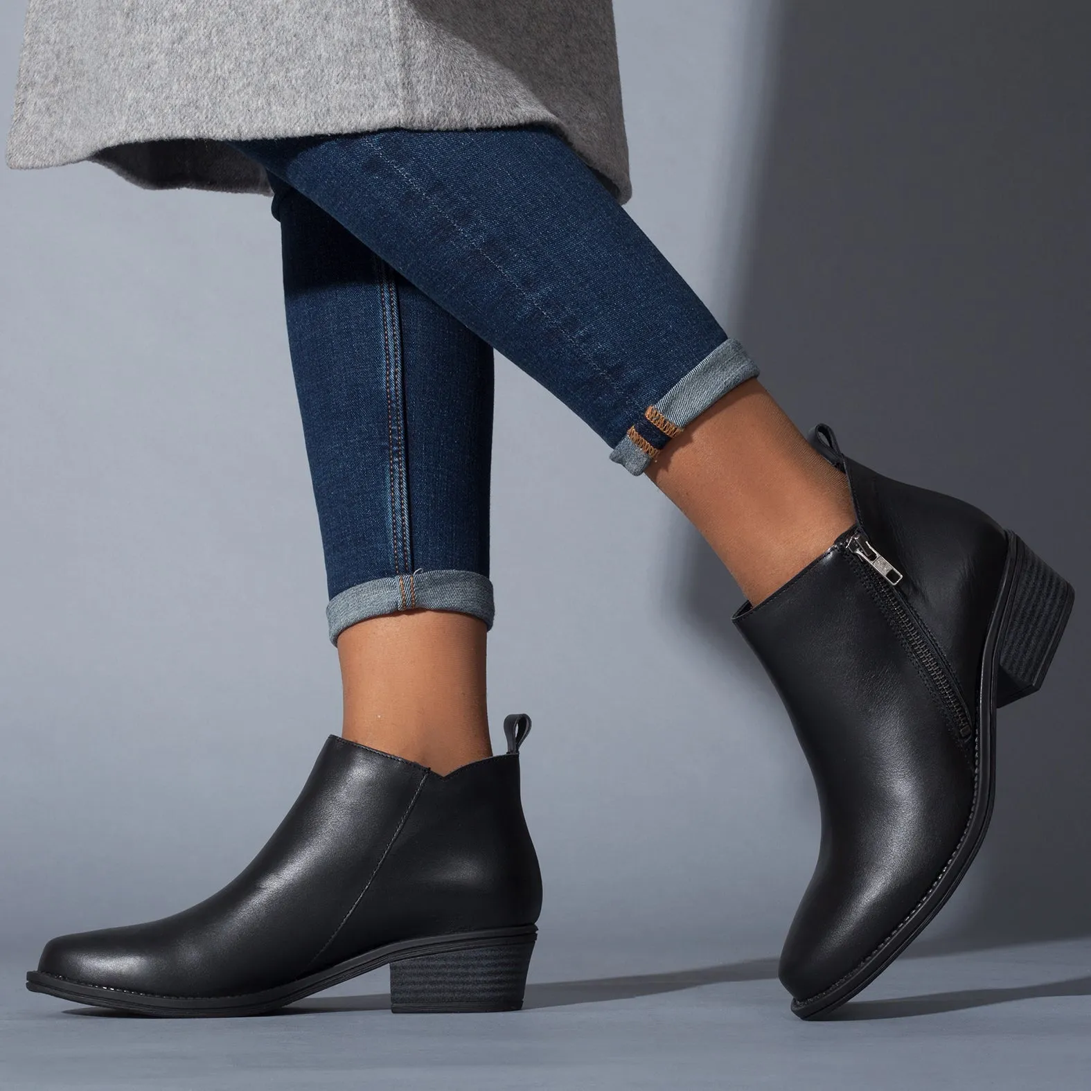 botines negro mujer