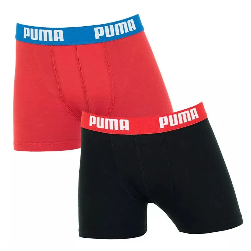 BOXER PUMA NIÑO BASIC PACK 2 ROJO NEGRO 701219336-786