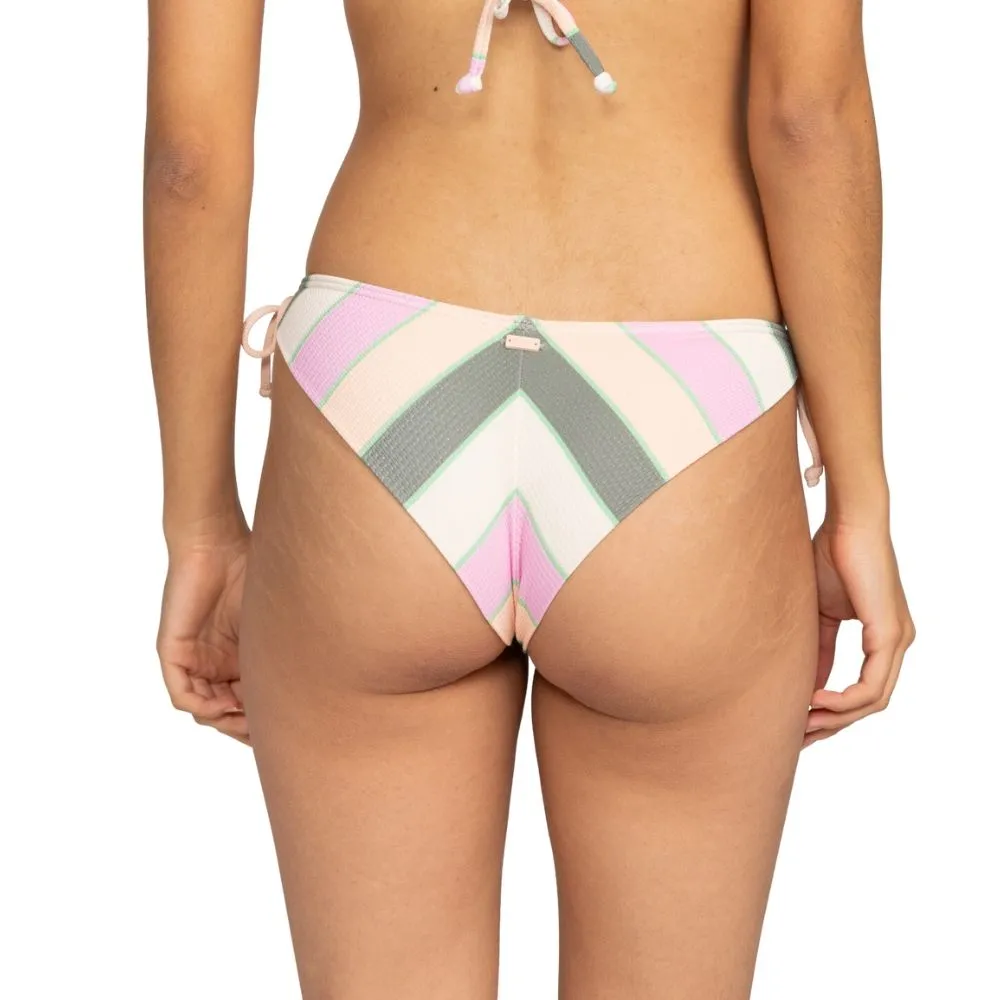 BRAGA BIKINI ROXY VISTA STRIPE TIE SIDE CHEEKY