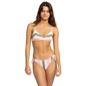 BRAGA BIKINI ROXY VISTA STRIPE TIE SIDE CHEEKY