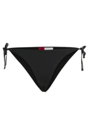 Braguita de bikini con lazos con logo en contraste