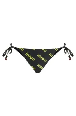 Braguitas de bikini de secado rápido con logo estampado