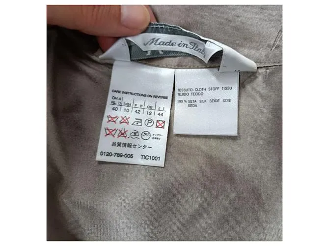 Camisa color champán para mujeres Max Mara y2k Gris 
