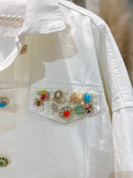 Cazadora Detalles White
