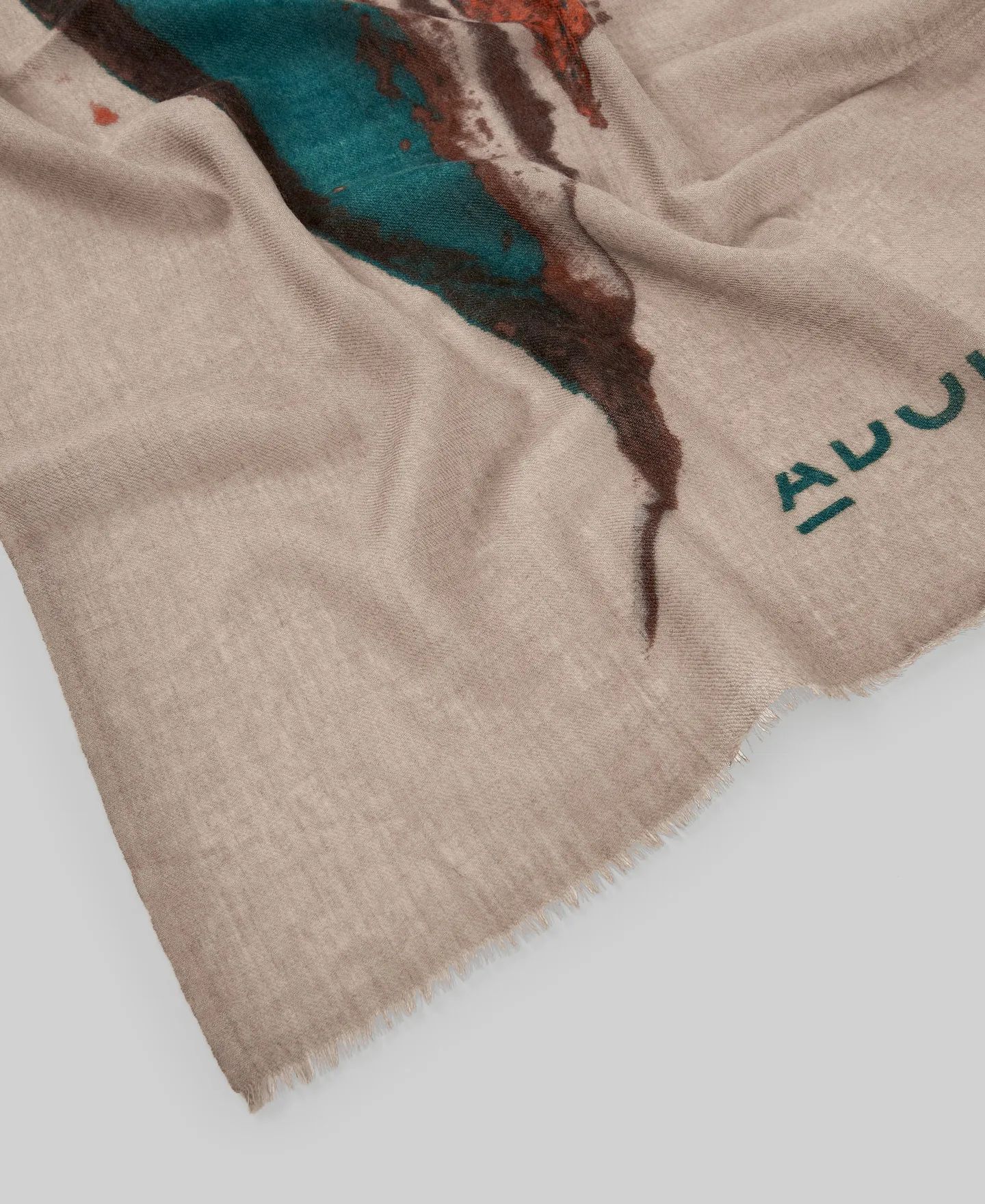 Chal estampado lana merino mujer