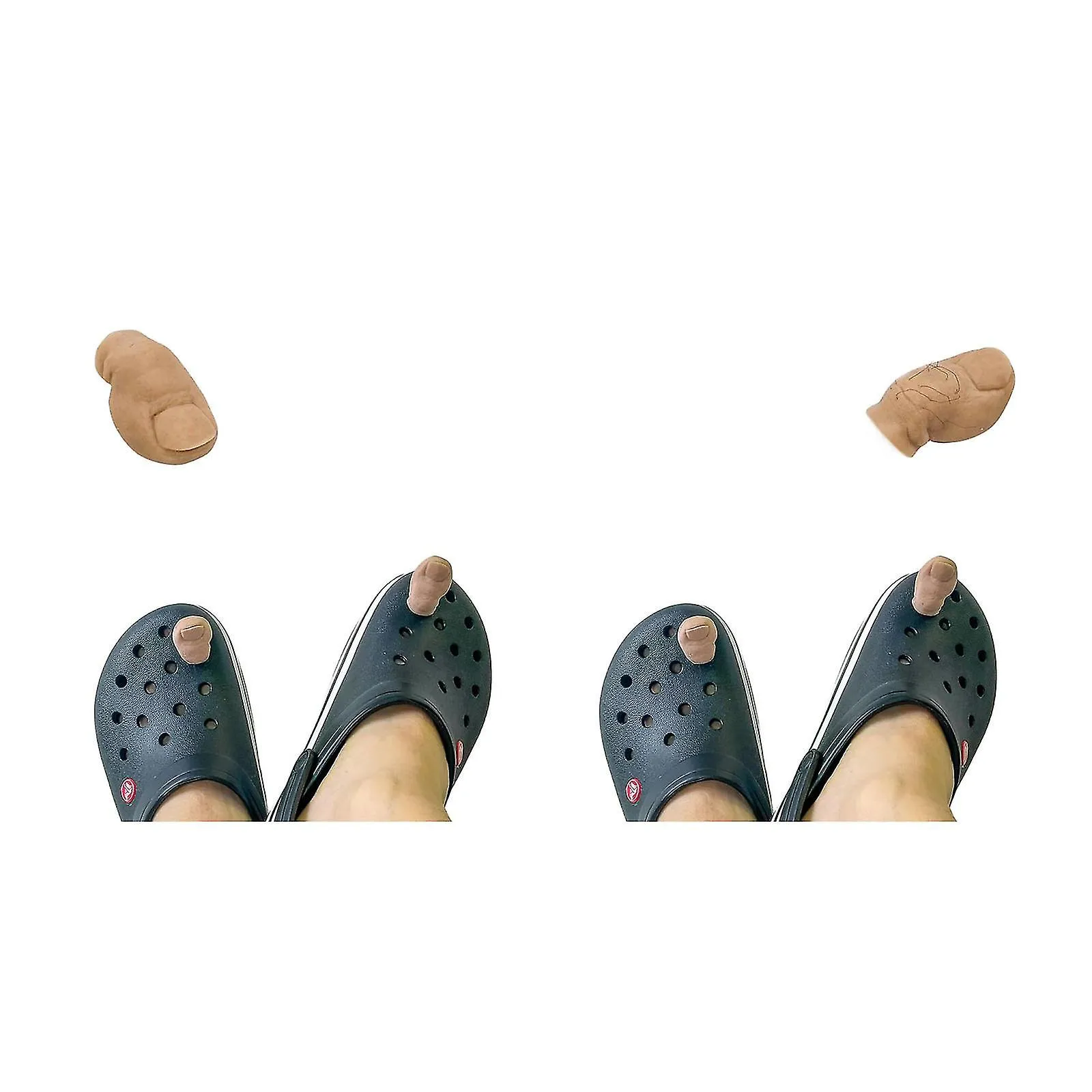 Dedos de cocodrilo Encanto Zuecos Crocs Zapatos Decoración Accesorios Divertidos Novedad Regalos creativos, 100% nuevo