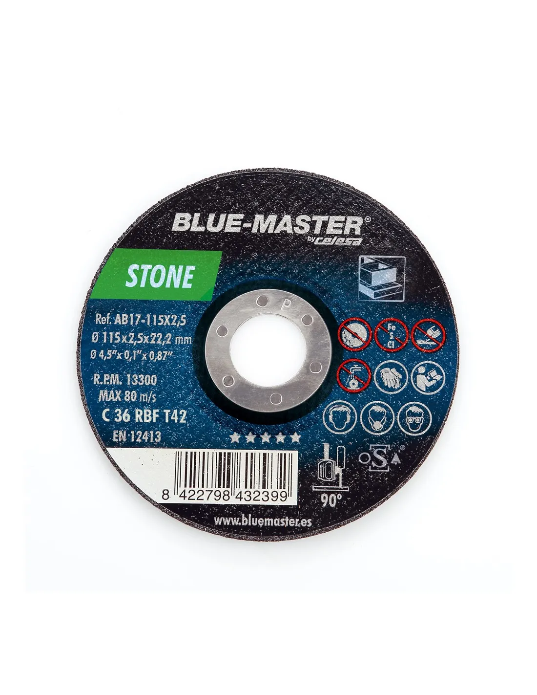 DISCO CONCAV. STONE 125X2,5