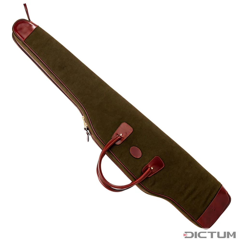 Funda para rifle Rey Pavón, canvas/napa, verde