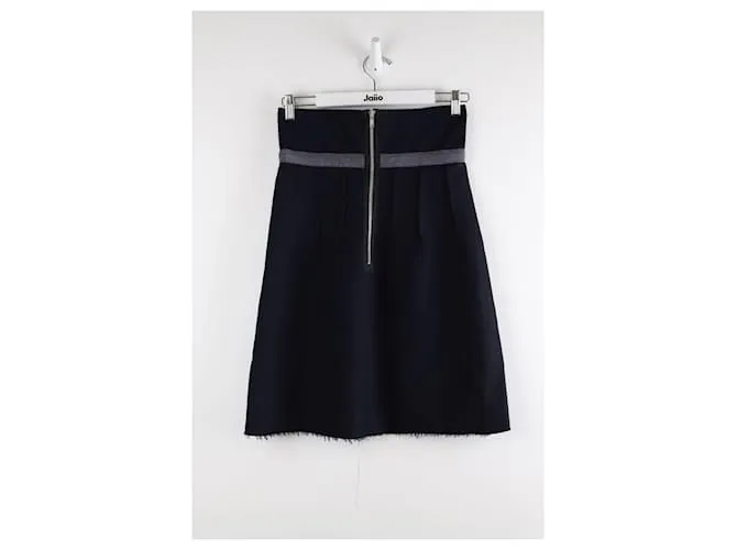 Marni falda de lana Azul marino 