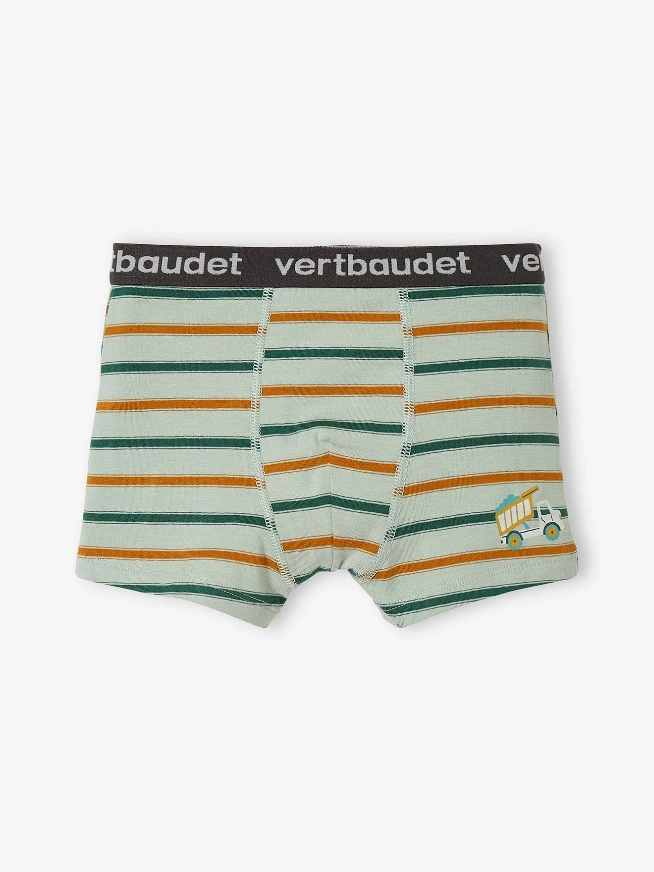 Pack de 3 bóxers stretch «Excavadora» para niño