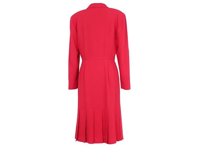 Vestido de lana Balenciaga Roja 