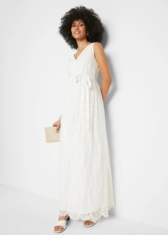 Vestido de novia premamá Blanco lana